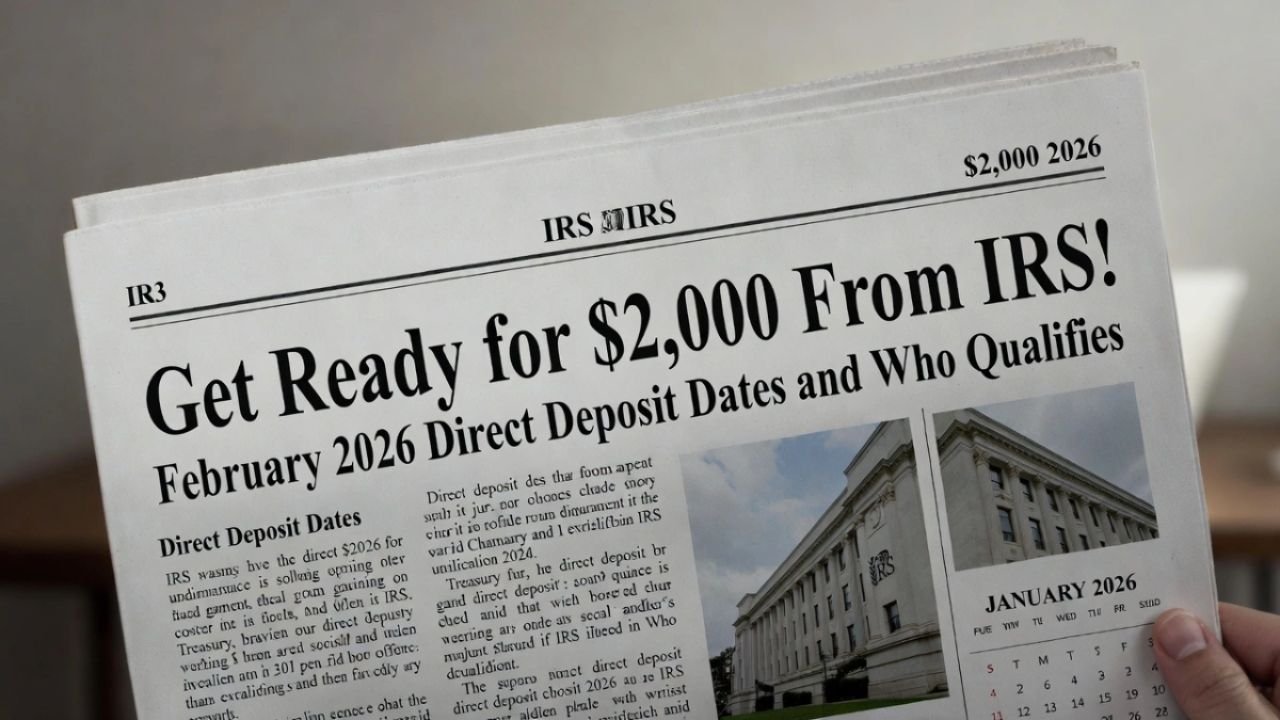 $2,000 IRS Payment in February 2026? Direct Deposit Timeline and Eligibility Explained Clearly