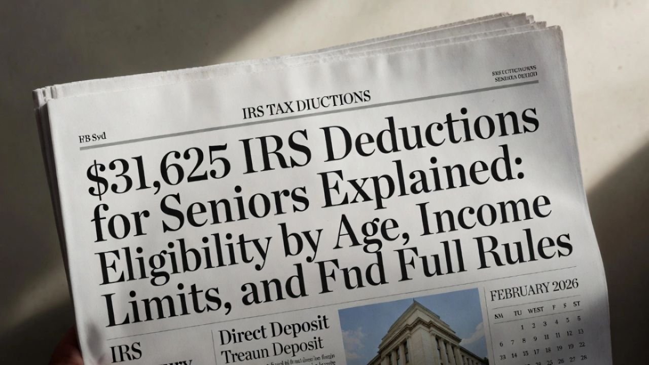 $31,625 IRS Deduction for Seniors? What It Really Means in 2026