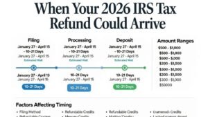 When Your 2026 IRS Tax Refund Could Arrive: Expected Deposit Windows, Amount Ranges, and What Affects Timing